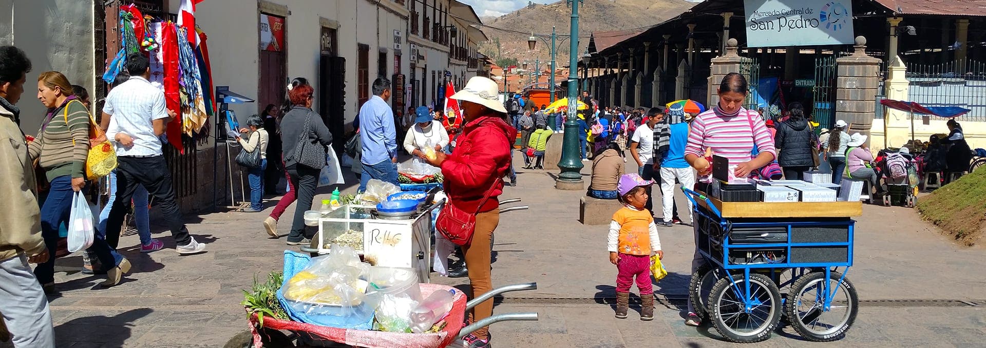 Panoramic view of Cusco imperial city center and historical Andean architecture at 3,399m (11,150 ft)