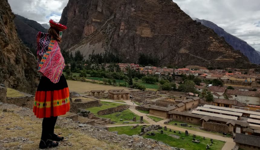 Living Incan fortress and stone street network of Ollantaytambo