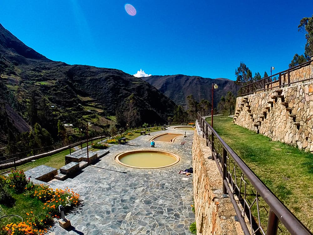 Lares Cultural Trek to Machu Picchu (4 Days / 3 Nights) - View 1 | Daspe Travel Natural mineral thermal hot springs in Lares village surrounded by high eucalyptus trees