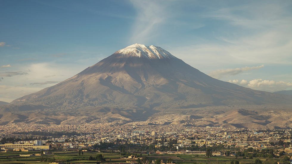 El Misti Volcano and Arequipa, Peru