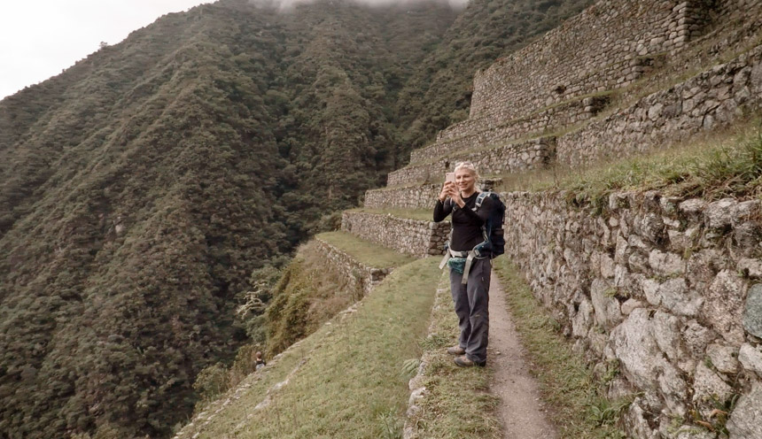 inca trail postal card